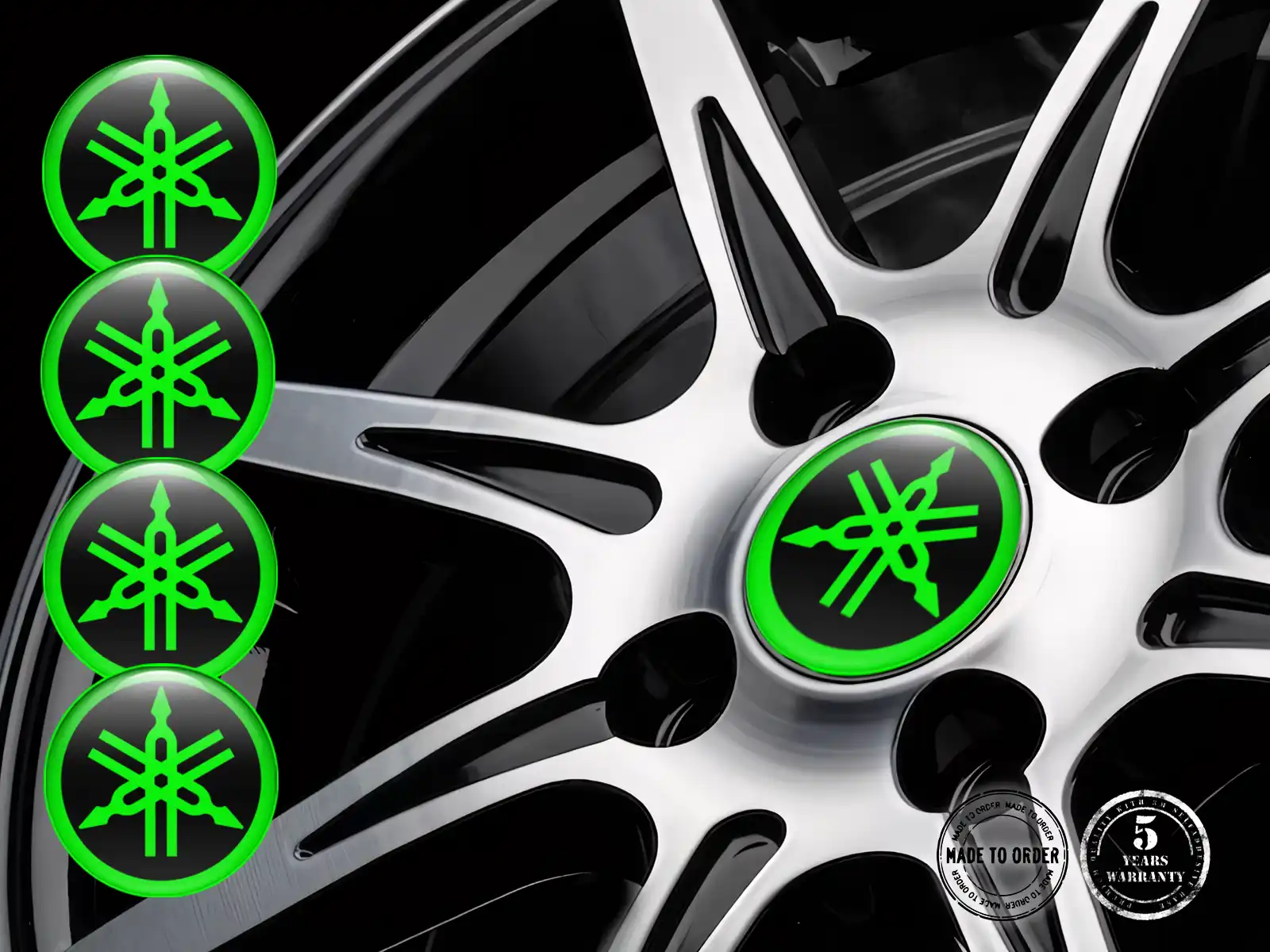 Yamaha Nabenaufkleber Ausgabe Individuelles Dome-Design